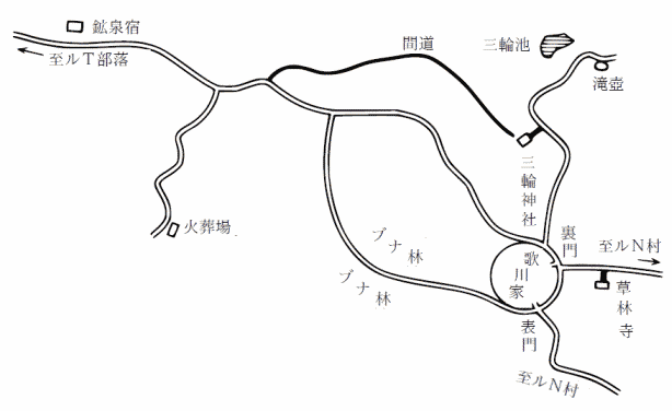 付近一帯の地図の画像